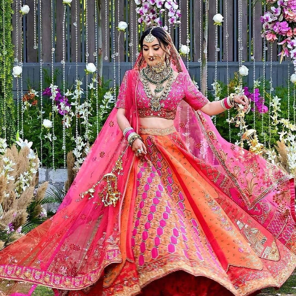 Pink Bridal - Luxurious Pakistani Wedding Dress - Jeem.pk